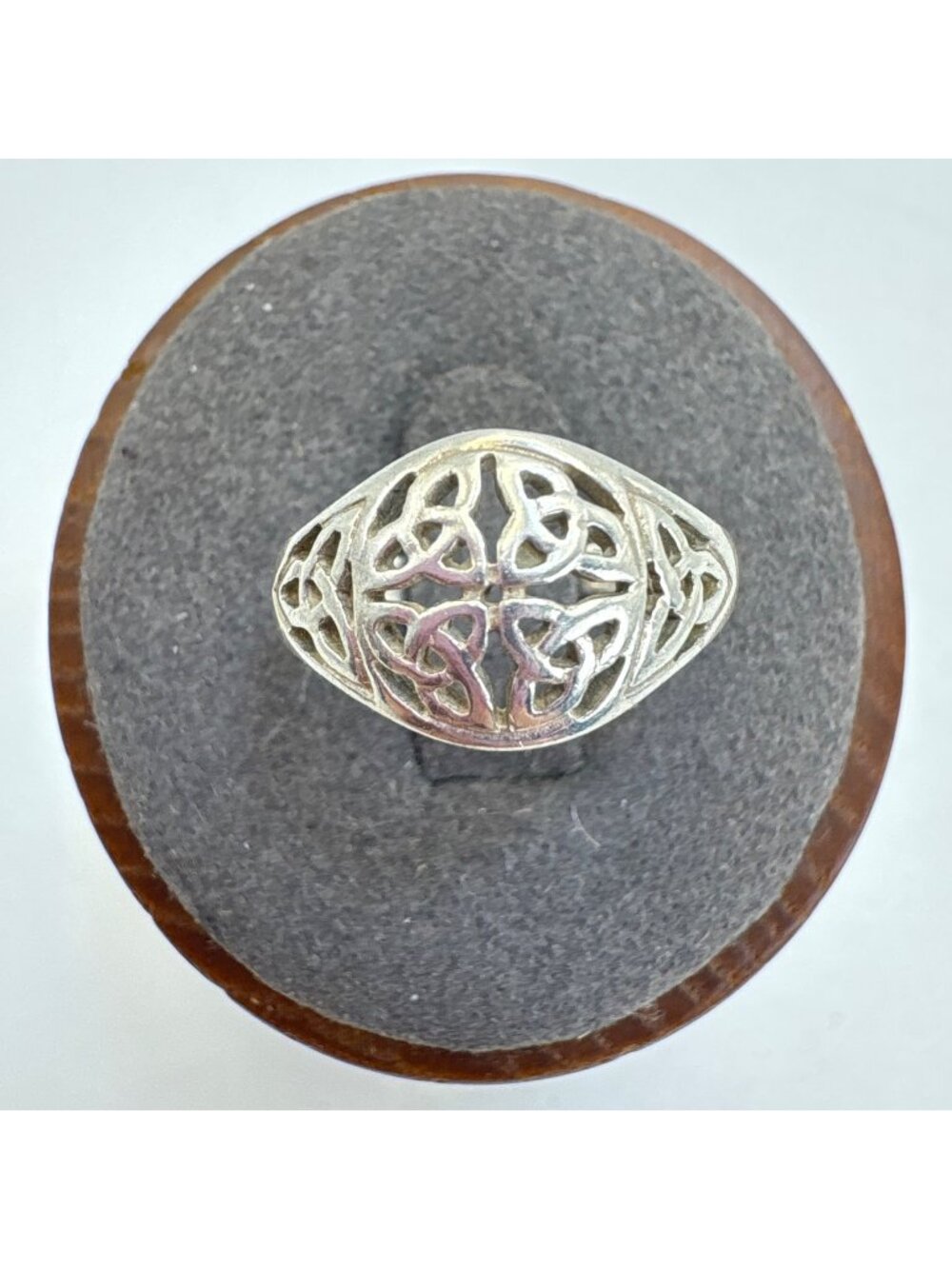 Celtic Knot Sterling Silver 925 Filigree Design Ring Size 5.75